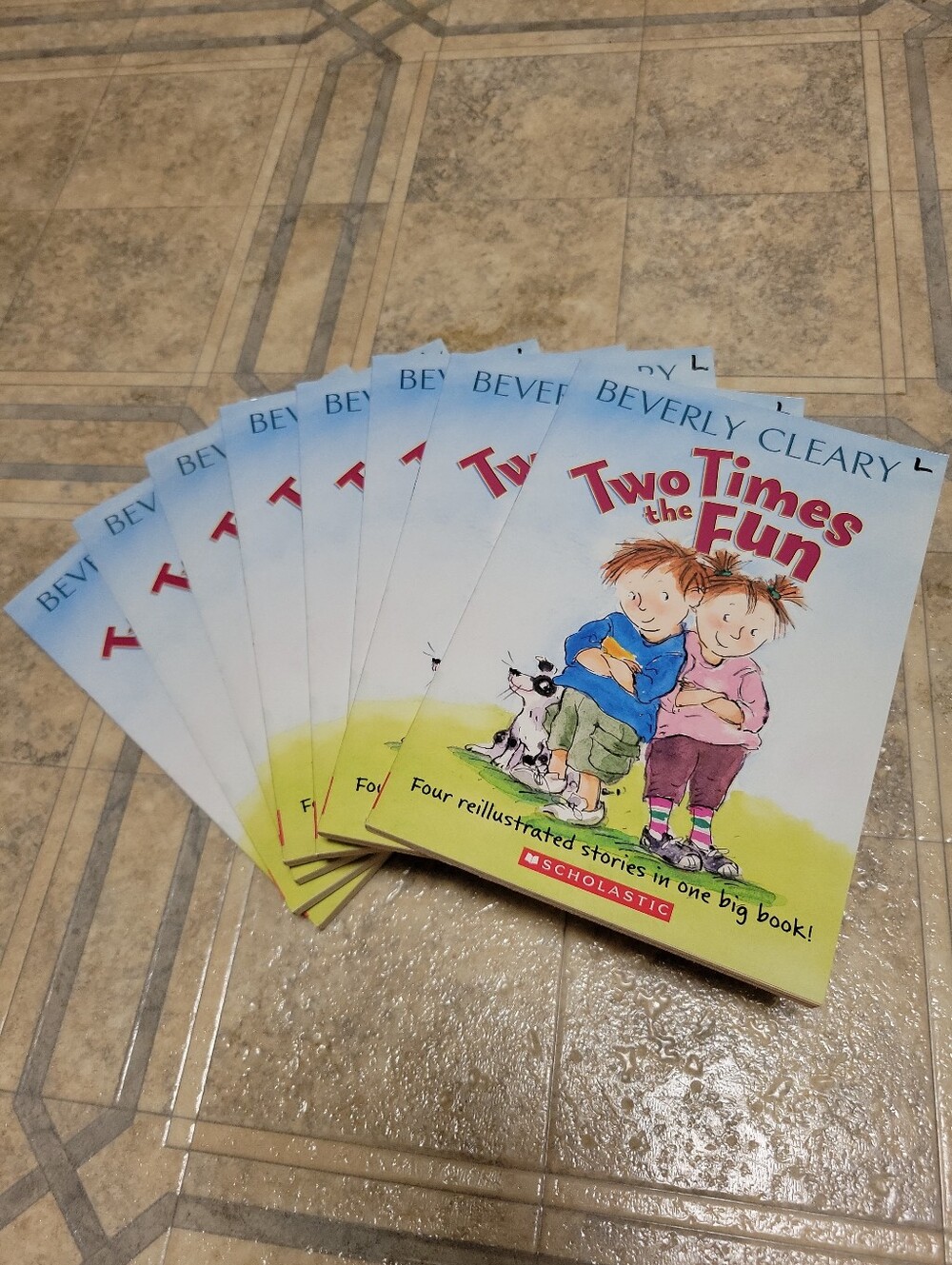 8 Book Group Novel Set Of "Two Times The Fun" By Beverly Cleary - New